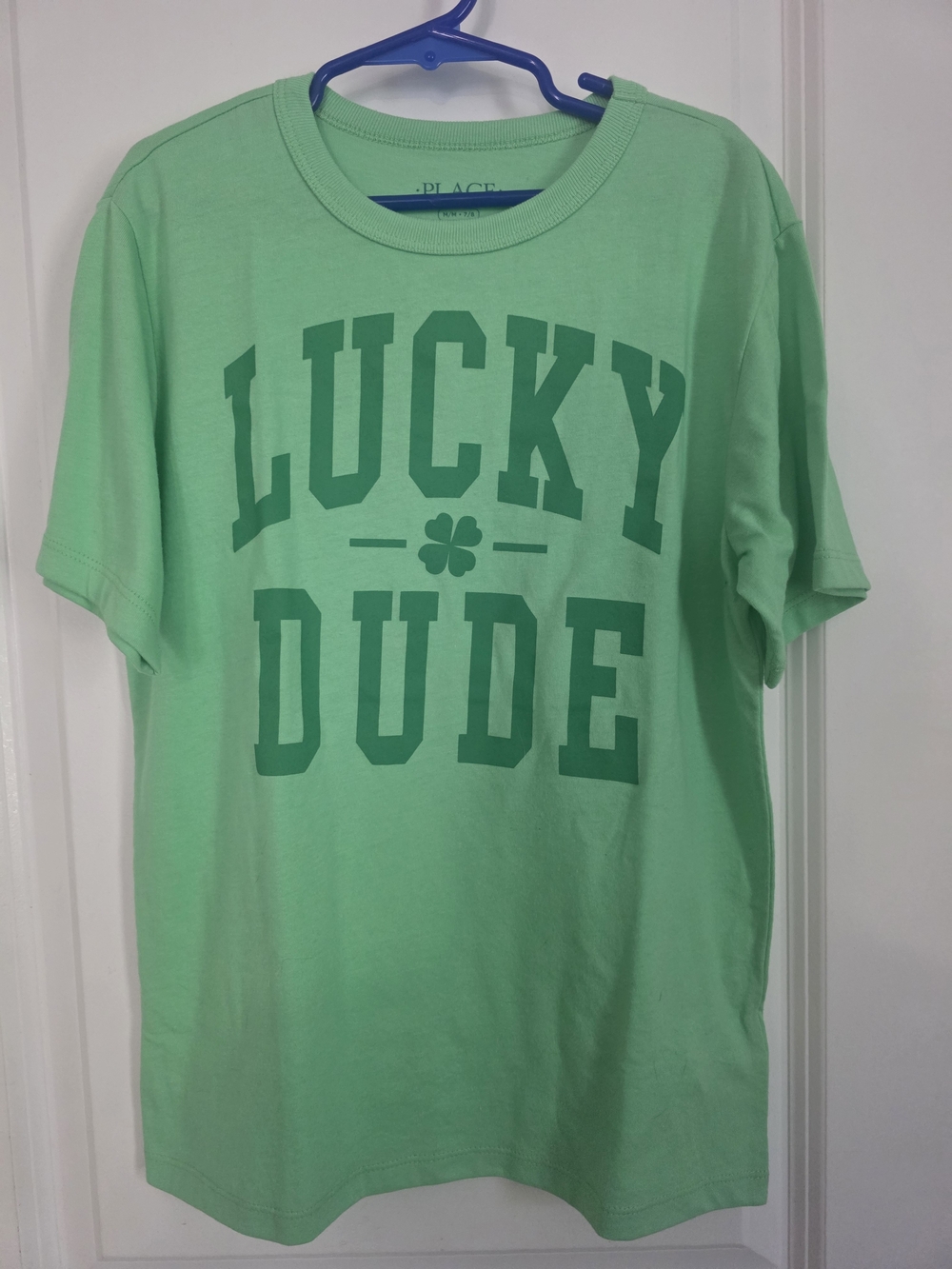 The Children's Place Bright Green "Lucky Dude" Graphic Tee